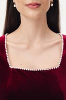 فستان مخمل بقصة الحورية