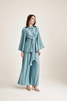 بنطلون واسع بخصر مطاطي