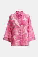 قميص مورد بقصة فضفاضة