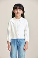 قميص بياقة مُطرزة