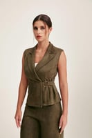 جاكيت شامواة بلا أكمام