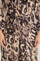 فستان بطبعة جلد النمر