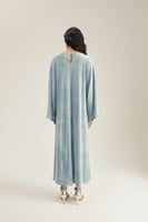 فستان مخمل مزين بالكريستال