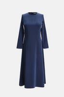 فستان كلوش بأكمام طويلة