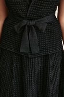 جاكيت بلا أكمام بحزام ربط