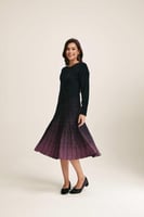 فستان محبوك بلون متدرج