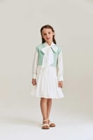 فستان مع بلوزة محبوكة