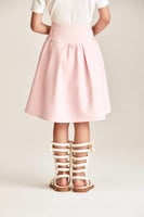 تنورة ميدي بخصر عريض