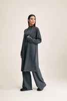 كارديغان محبوك بقصة مفتوحة