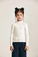 بلوزة أساسية بياقة عالية