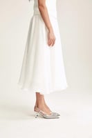 تنورة كلوش بخصر مطاطي