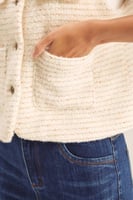 جاكيت تويد بلا أكمام