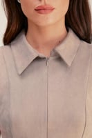 فستان شامواة بلا أكمام