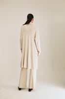 كارديغان سادة بأكمام منسدلة