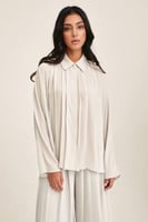 قميص واسع بكسرات