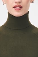 بلوزة بيسك بياقة عالية