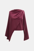 بلوزة محبوكة بشال