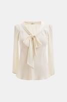 بلوزة بياقة بربطة