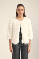 جاكيت فرو بقصة مفتوحة