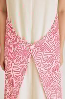 فستان بتنورة مطبعة