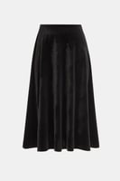 تنورة مخمل بقصة كلوش