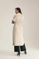 جاكيت شامواة بأكمام قصيرة