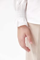 قميص مدرسي بناتي سنبل – قطن مطاطي مريح بتصميم أنيق