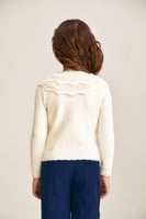 كارديغان بياقة كشكش