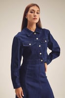 جاكيت دنيم بجيوب