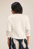 بلوزة فضفاضة بأساور مطاطية