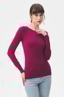 بلوزة بيسك بأكمام طويلة