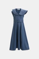 فستان بلا أكمام مع حزام