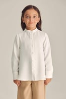 قميص مدرسي بناتي سنبل – قطن ناعم بأزرار لراحة وأنا...