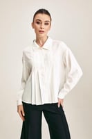 قميص مزين بكسرات