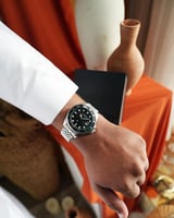 ‎ ساعة رجالية ستيل باللون الفضي