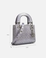 ‎ شنطة نسائية من الجلد بلون رمادي | ZLH847F0411