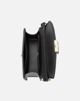 ‎ شنطة نسائية من الجلد بلون أسود