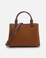 شنطة نسائية الفي اند كو من الجلد بلون بني