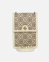 شنطة نسائية بحجم صغير بلون بيج