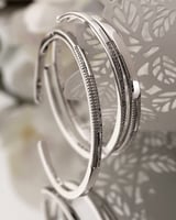 ‎ طقم ثلاث اساور نسائيه باللون الفضي | ZJS042L11