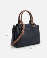 ‎ شنطة نسائية الفي اند كو باللون الأزرق والبني