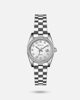 ‎ ساعة نسائية ستيل باللون الفضي