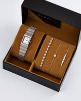 هدية نسائية الفي اند كو ساعة وأساور بتصميم مميز