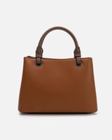 شنطة نسائية الفي اند كو من الجلد بلون بني