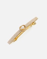 ‎ مشبك شعر بتصميم مميز بلون ذهبي