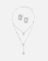 ‎ طقم نسائي متفرد باللون الفضي | MJS032F1103