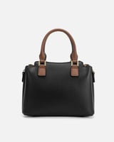 ‎ شنطة نسائية باللون الأسود والبني