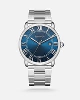 ساعة رجالية الفي اند كو باللون الفضي