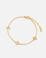 ‎ اسوارة نسائية عصرية باللون الذهبي