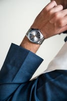 ‎ ساعة رجالية زايروس ستيل باللون الفضي